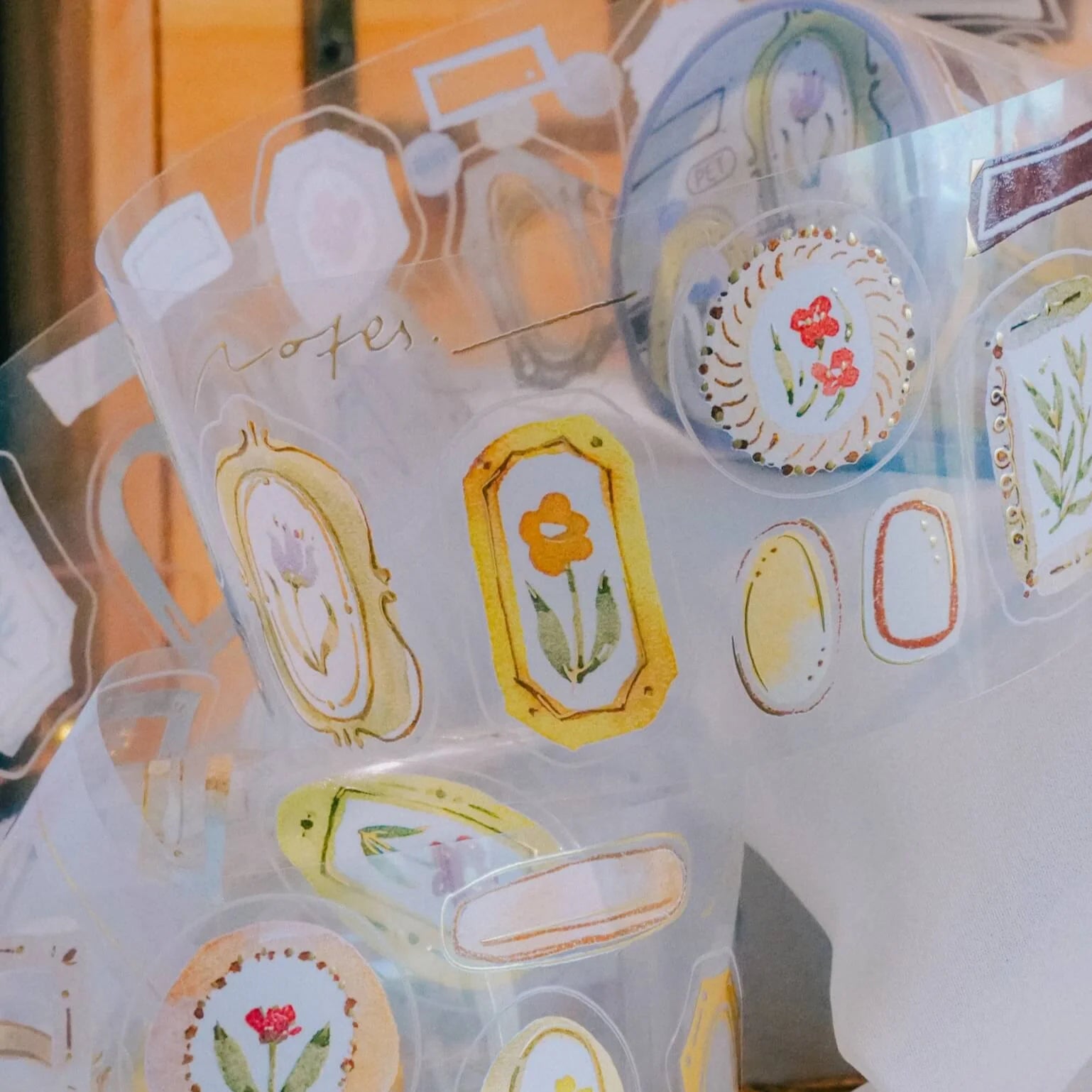 MEOW ILLUSTRATION Kiss-Cut PET Tape Frames Sample Roll (100cm per cycle)