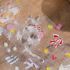 MEOW ILLUSTRATION Kiss-Cut PET Tape The Starry Night Sample Roll (150cm per cycle)