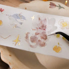 MEOW ILLUSTRATION Kiss-Cut Washi Tape The Starry Night Sample Roll (100cm per cycle)