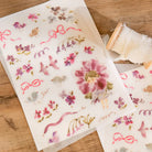 MEOW ILLUSTRATION Print-On Stickers Flower Girl Wisteria