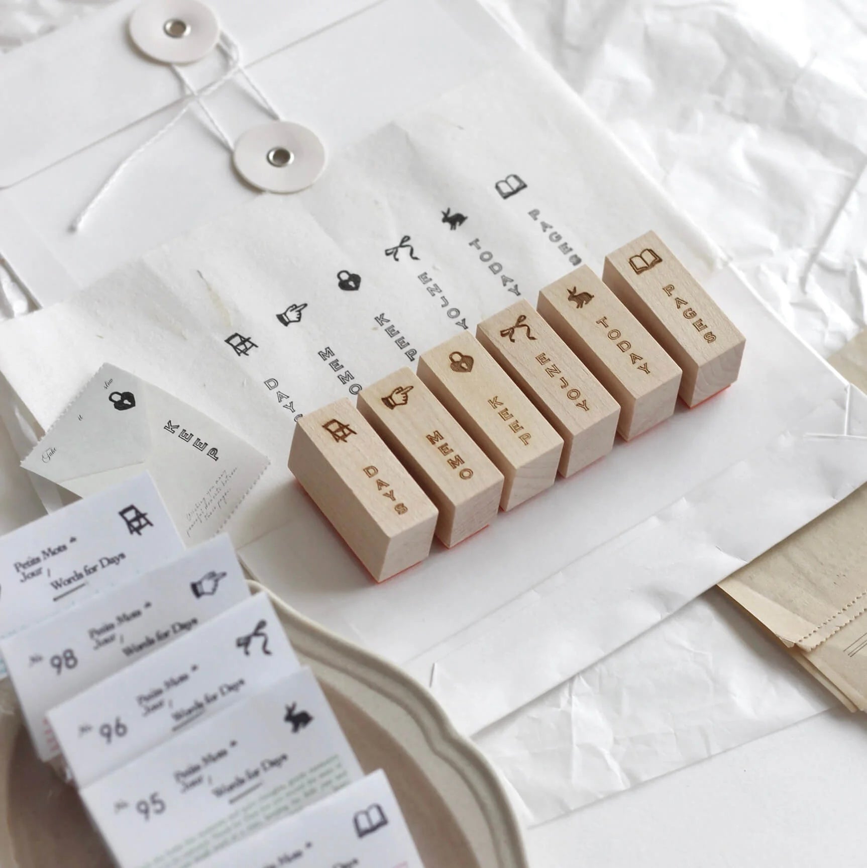 NYRET Rubber Stamp Collection: Vol.14 Words For Days No.94 Pages
