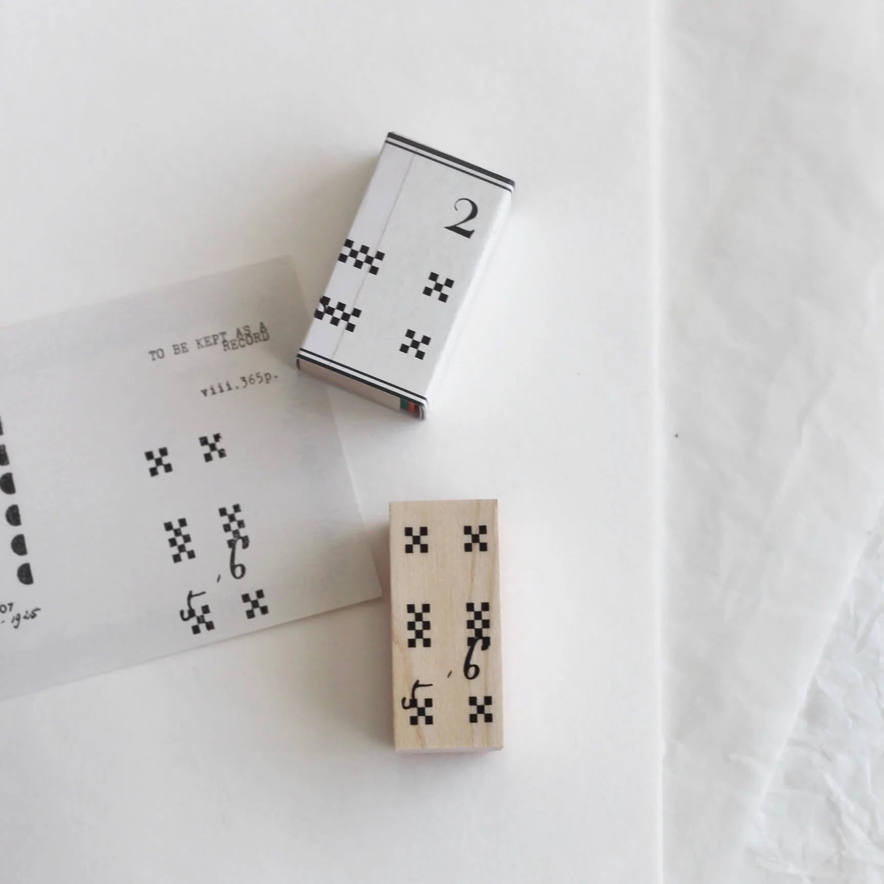 NYRET Rubber Stamp Collection: Vol.15 Little Duet No.102 Gentle Weaved