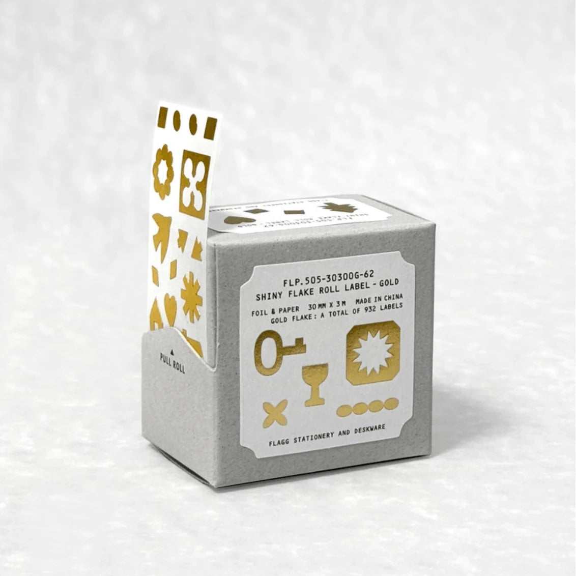 FLAGG Shiny Flake Roll Label Gold