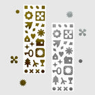 FLAGG Shiny Flake Roll Label Gold