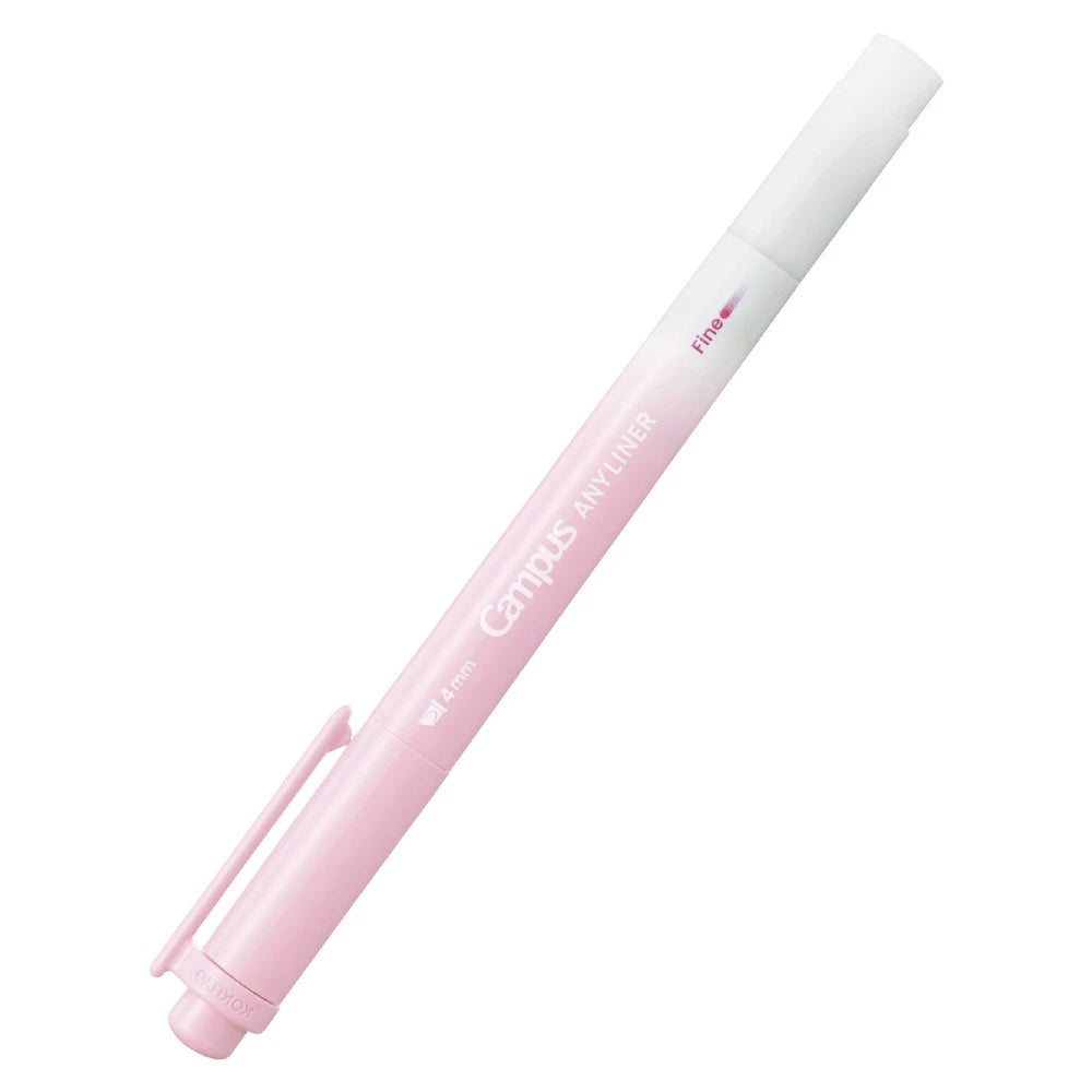 KOKUYO Campus Any Liner Highlighter 4mm Fine Tip Soft Pink (WPM1-6)