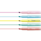KOKUYO Campus Any Liner Highlighter 4mm Fine Tip Set of 5 Soft Colours (WPM1-ST-5C)