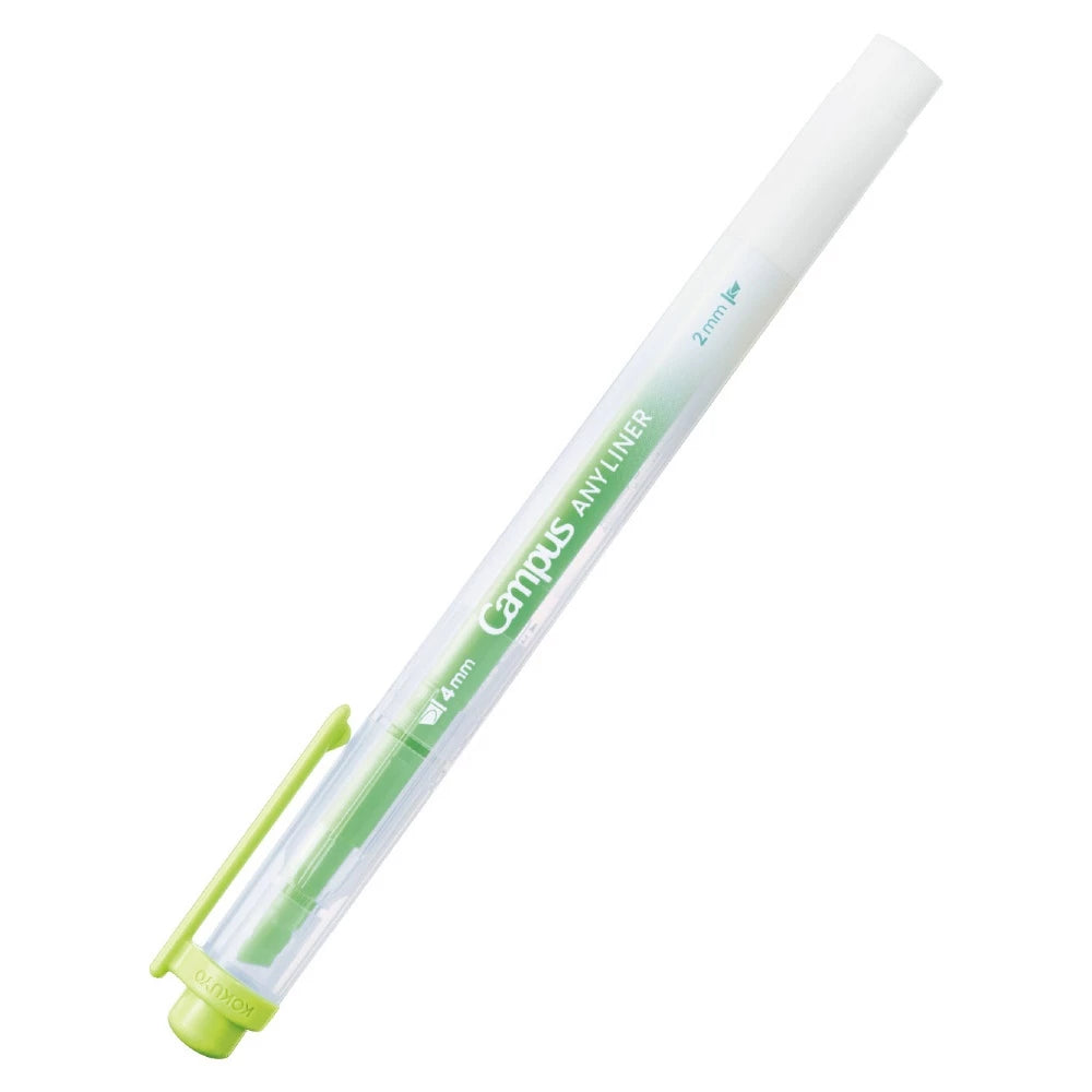 KOKUYO Campus Any Liner Highlighter 4mm/2mm Dual Tip Neon Green (WPM2-4)