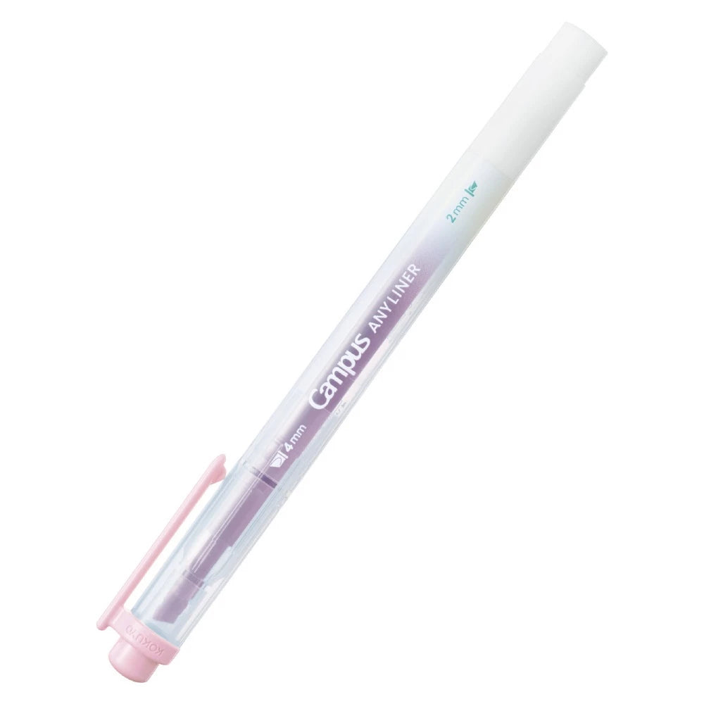 KOKUYO Campus Any Liner Highlighter 4mm/2mm Dual Tip Soft Pink (WPM2-6)