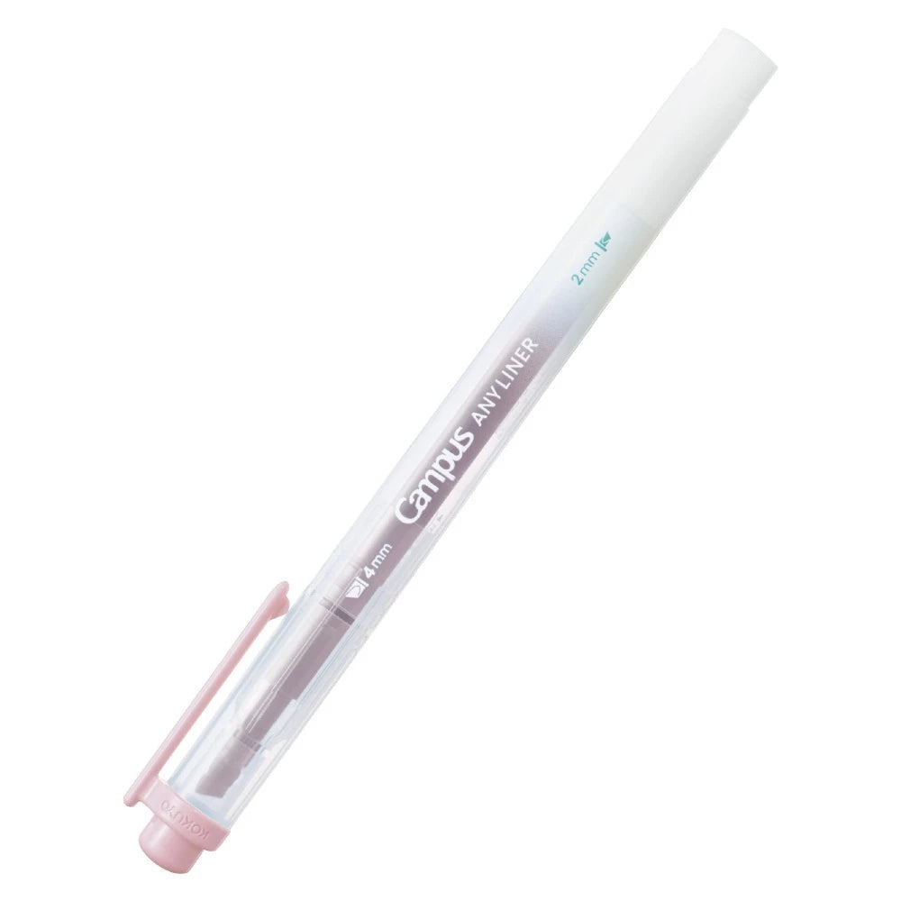 KOKUYO Campus Any Liner Highlighter 4mm/2mm Dual Tip Smoke Pink (WPM2-11)