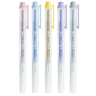 KOKUYO Campus Any Liner Highlighter 4mm/2mm Dual Tip Set of 5 Smoke Colours (WPM2-SM-5C)