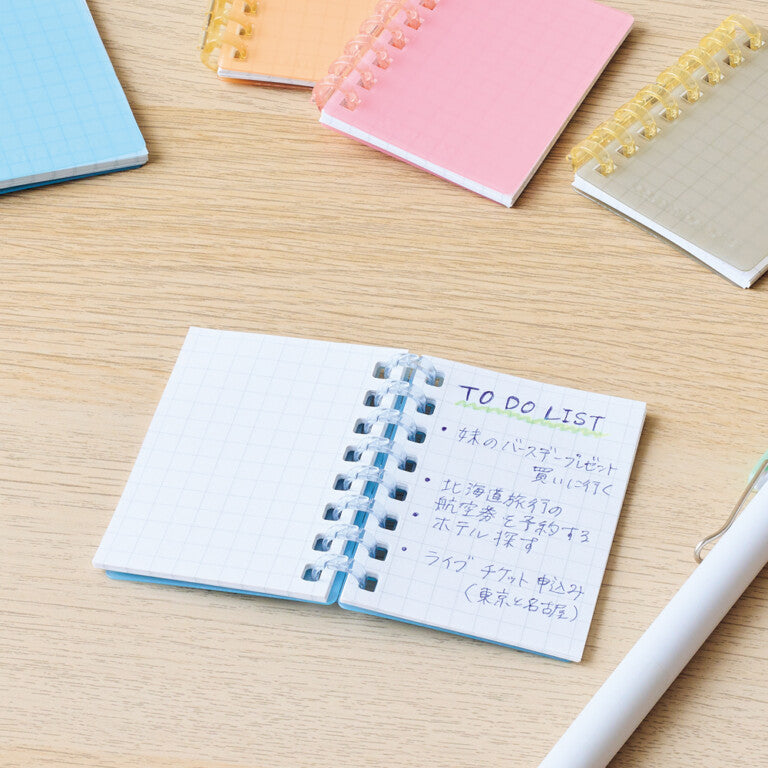 LIHIT LAB Open Ring Notebook Mini #1 Clear