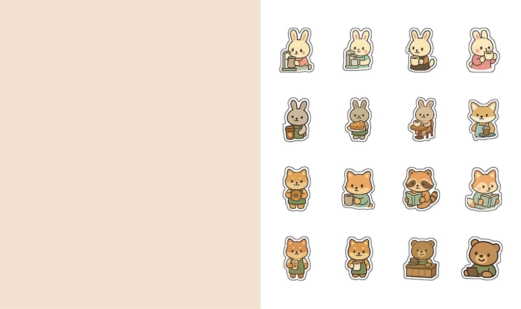 Cute 'N' Cozy Sticker Therapy: Coffee Shops by Zenny Abanales