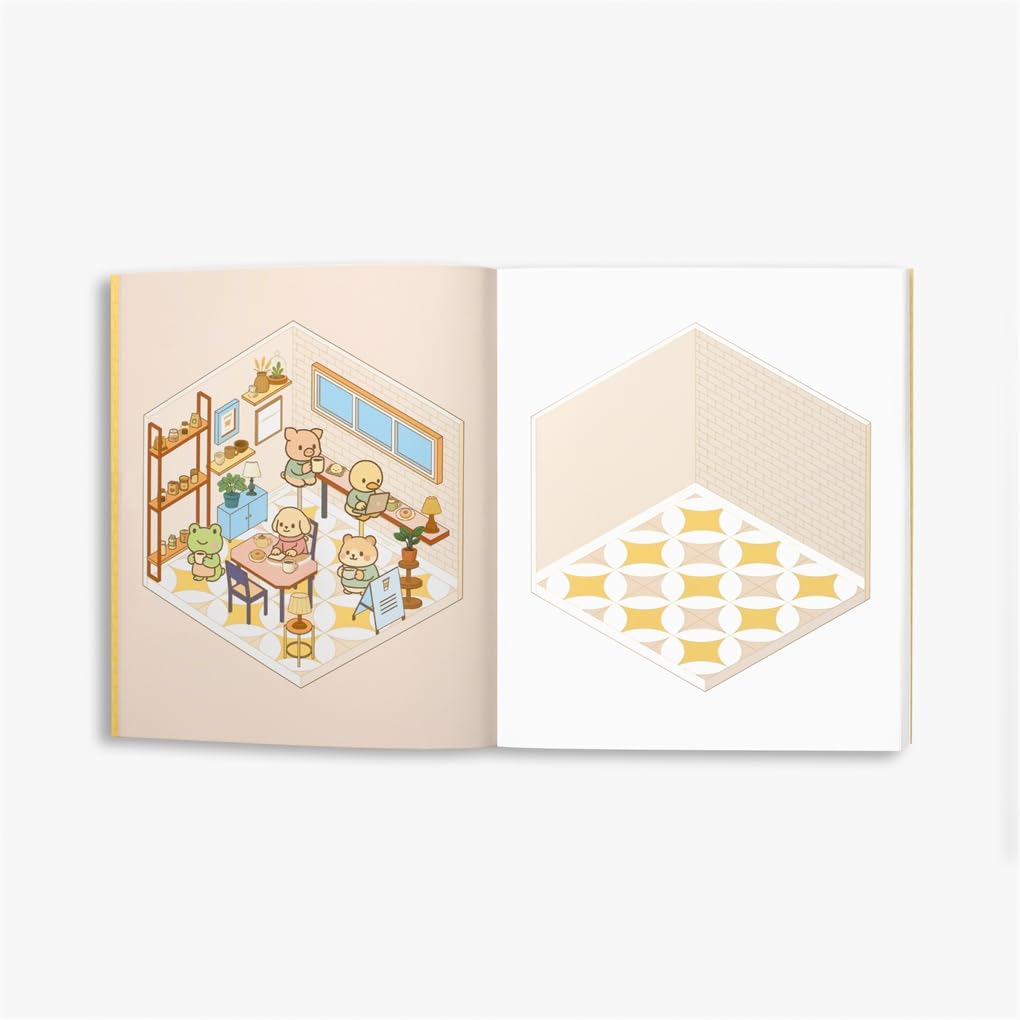 Cute 'N' Cozy Sticker Therapy: Coffee Shops by Zenny Abanales