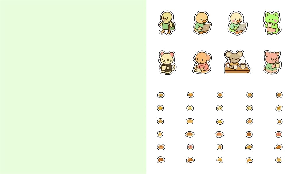 Cute 'N' Cozy Sticker Therapy: Coffee Shops by Zenny Abanales