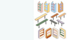 Cute 'N' Cozy Sticker Therapy: Convenience Stores by Zenny Abanales