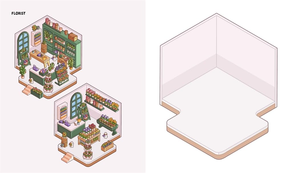 Cute 'N' Cozy Sticker Therapy: Cozy Town by Zenny Abanales
