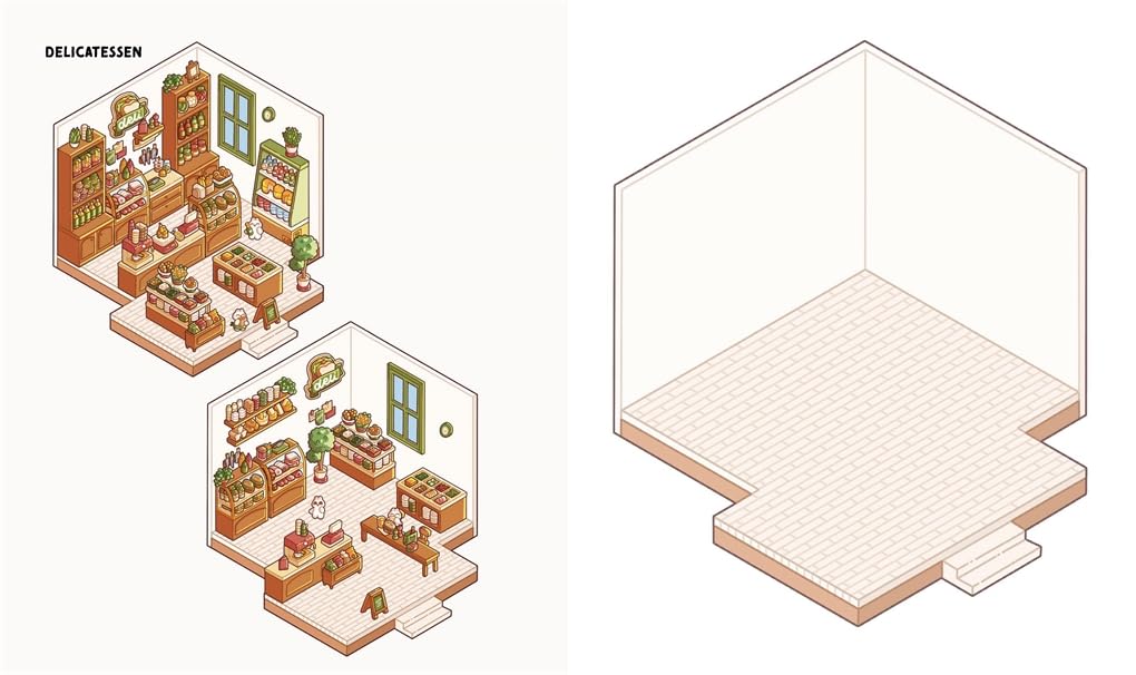 Cute 'N' Cozy Sticker Therapy: Cozy Town by Zenny Abanales