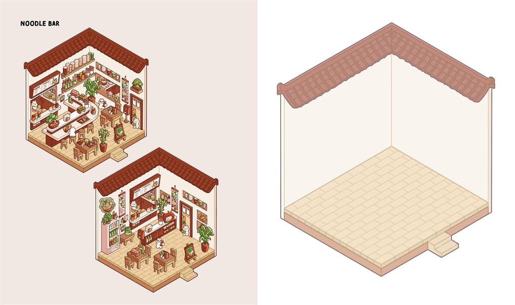 Cute 'N' Cozy Sticker Therapy: Cozy Town by Zenny Abanales