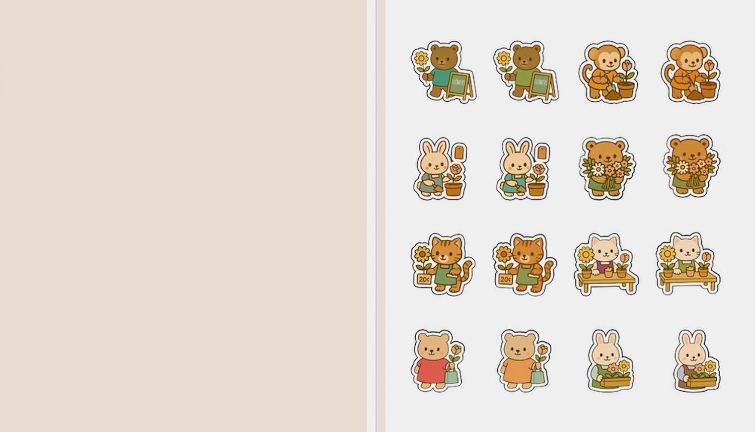 Cute 'N' Cozy Sticker Therapy: Florists by Zenny Abanales