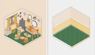 Cute 'N' Cozy Sticker Therapy: Houses by Zenny Abanales