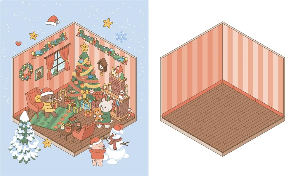 Cute 'N' Cozy Sticker Therapy: Christmas by Zenny Abanales
