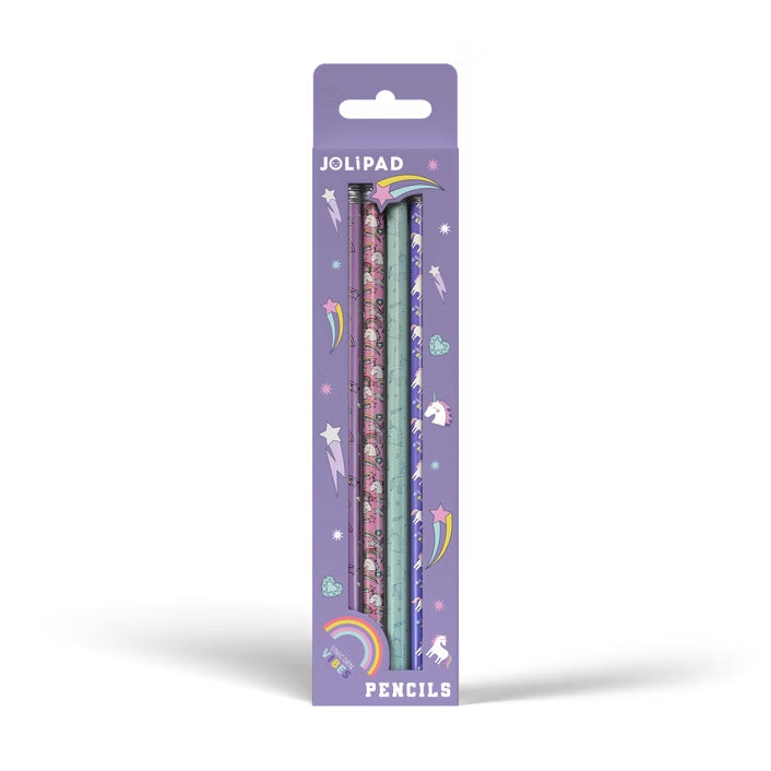 JOLIPAD Unicorn Pencils Pack of 4