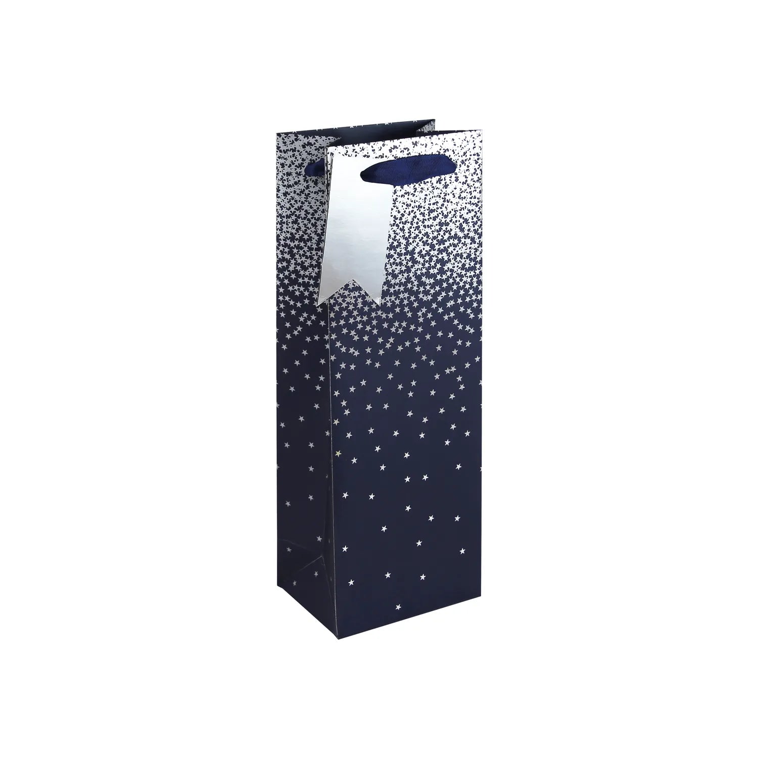 EUROWRAP Gift Bag Bottle Navy Ombre