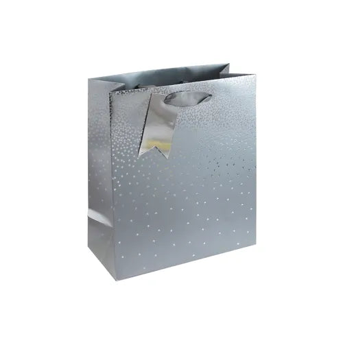 EUROWRAP Gift Bag Medium Silver Ombre