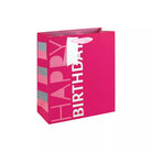 EUROWRAP Gift Bag Medium Pink Birthday
