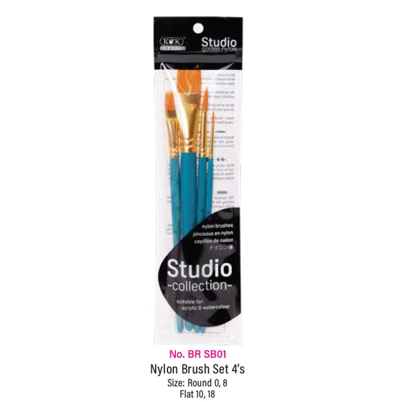 KCK Studio Nylon Brush Set SB01 - 4's
