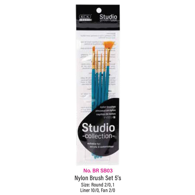 KCK Studio Nylon Brush Set SB03 - 5's