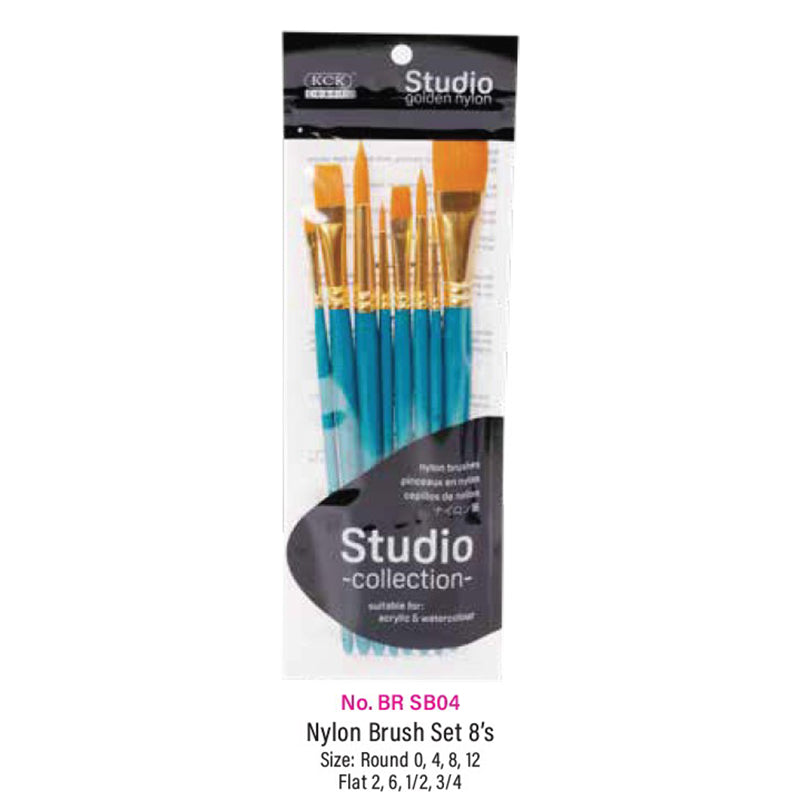 KCK Studio Nylon Brush Set SB04 - 8's