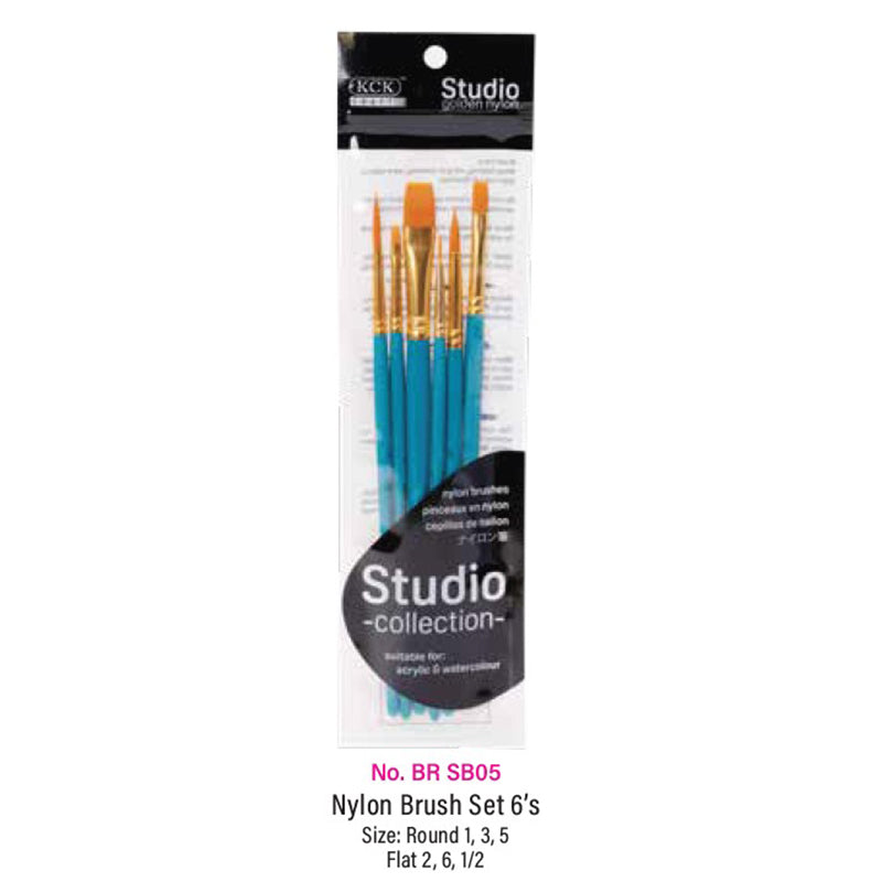 KCK Studio Nylon Brush Set SB05 - 6's