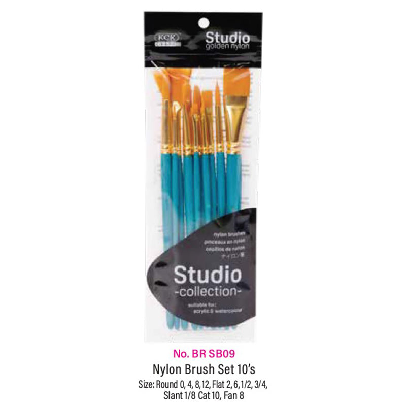 KCK Studio Nylon Brush Set SB09 - 10's