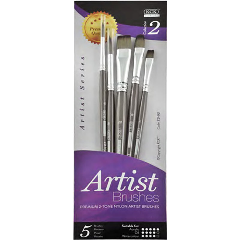 KCK 2Tone Nylon Brush Set INTRO1 - 6 pcs