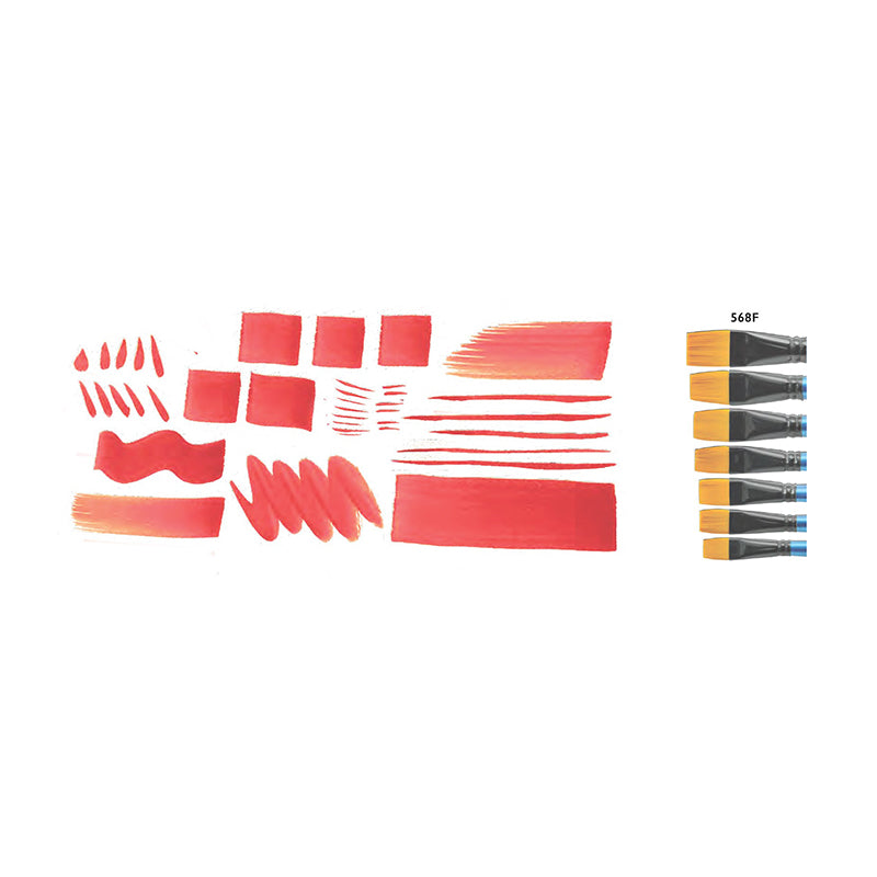 KCK Golden Nylon Brush Flat 568F #1