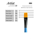 KCK Golden Nylon Brush Flat 568F #8