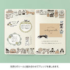 MIDORI Yuru Log Notebook B6 Sweets & Animals