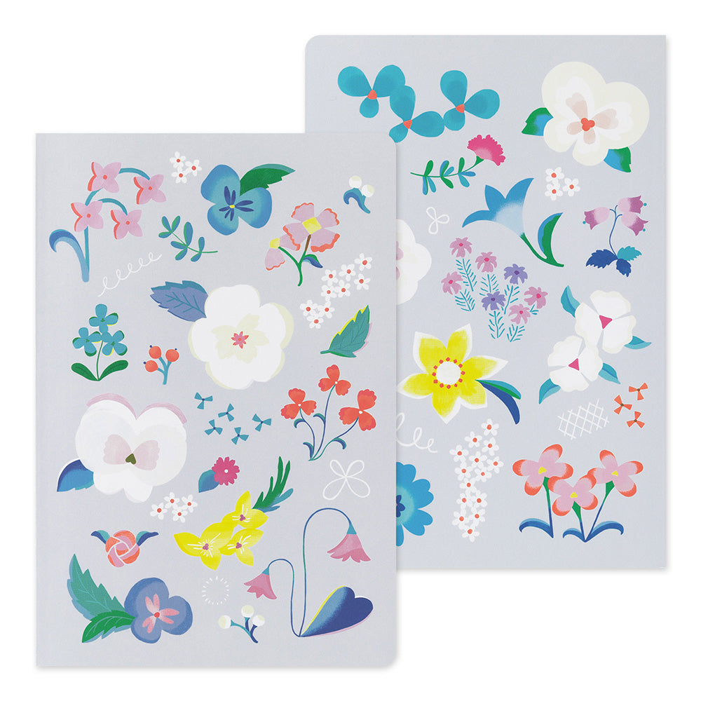 MIDORI Yuru Log Notebook B6 Floral