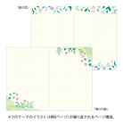 MIDORI Yuru Log Notebook B6 Floral