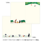 MIDORI Yuru Log Notebook B6 Forest Animal A