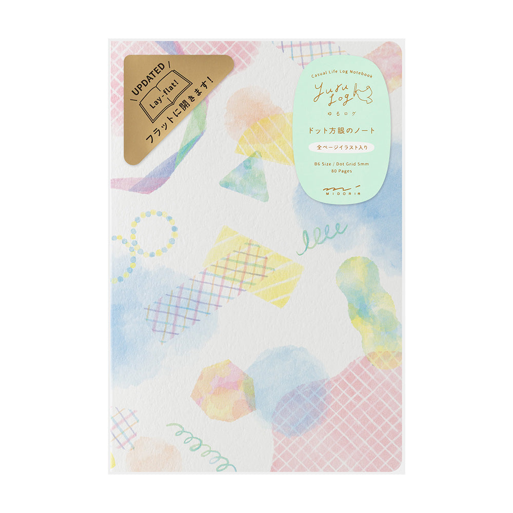 MIDORI Yuru Log Notebook B6 Watercolor A