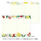 MIDORI Yuru Log Notebook B6 Motif Textile A