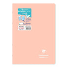 CLAIREFONTAINE Koverbook Blush Stapled Notebook A4 96p Ruled Coral (971779C)