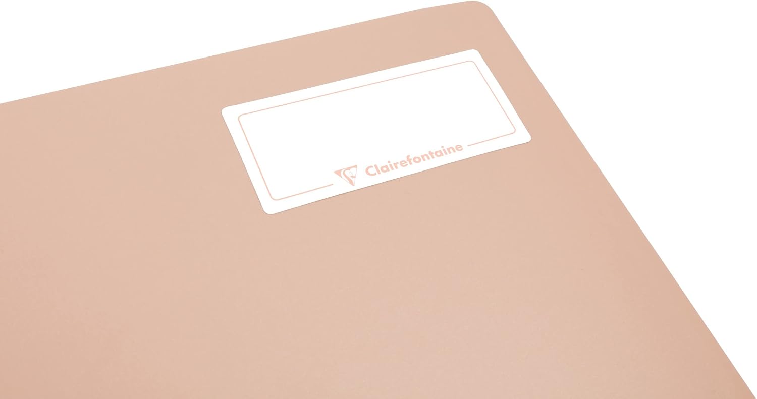 CLAIREFONTAINE Koverbook Blush Stapled Notebook A4 96p Ruled Coral (971779C)