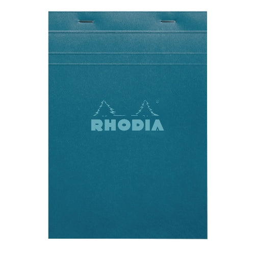 RHODIA Colors Matched Ruling Head Stapled Pad No.16 A5 14.8x21cm 5x5 Sq Peacock