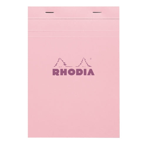 RHODIA Colors Matched Ruling Head Stapled Pad No.16 A5 14.8x21cm 5x5 Sq Pink