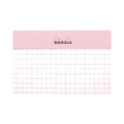 RHODIA Colors Matched Ruling Head Stapled Pad No.16 A5 14.8x21cm 5x5 Sq Pink