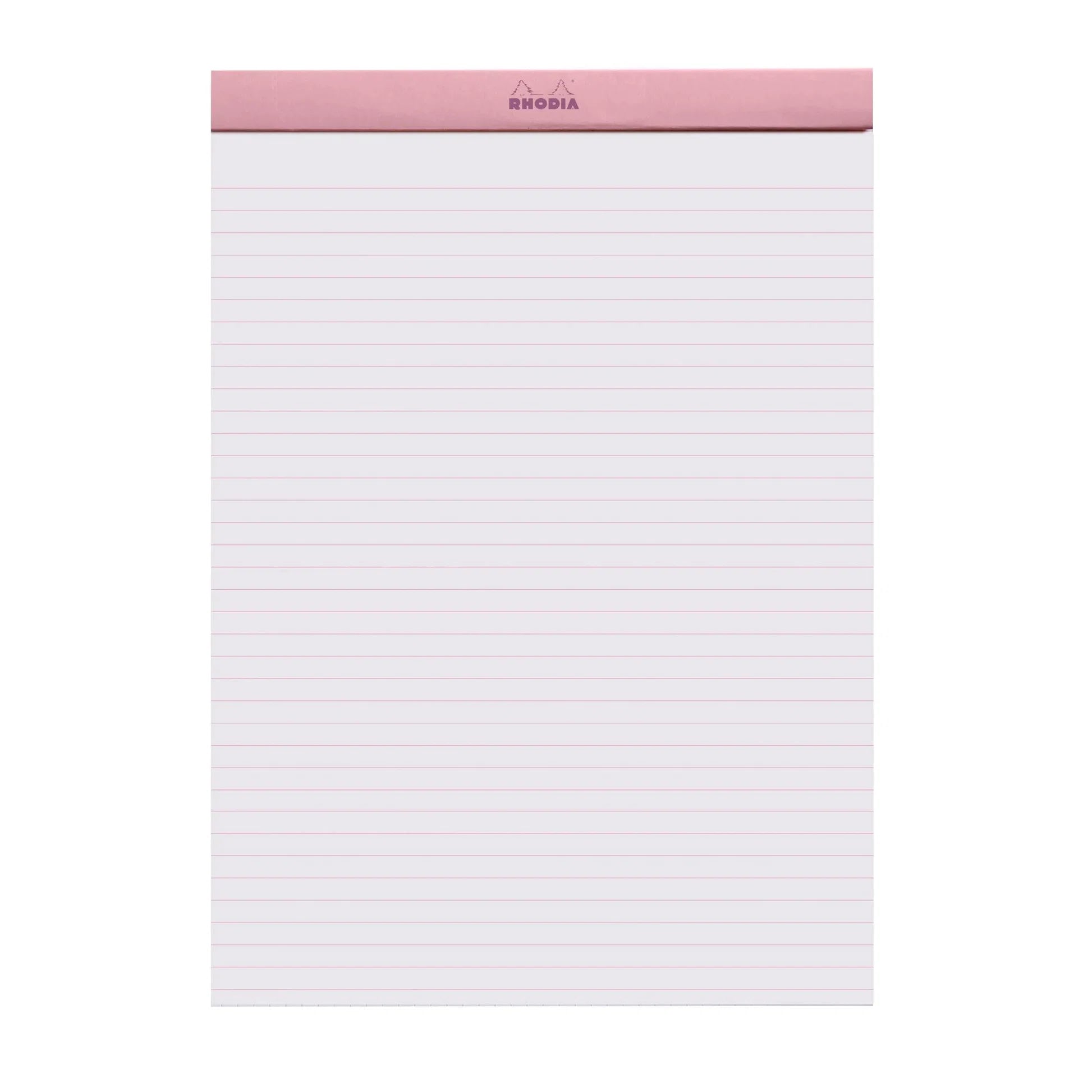 RHODIA Colors Matched Ruling Head Stapled Pad No.18 A4 21x29.7cm Lined Pink