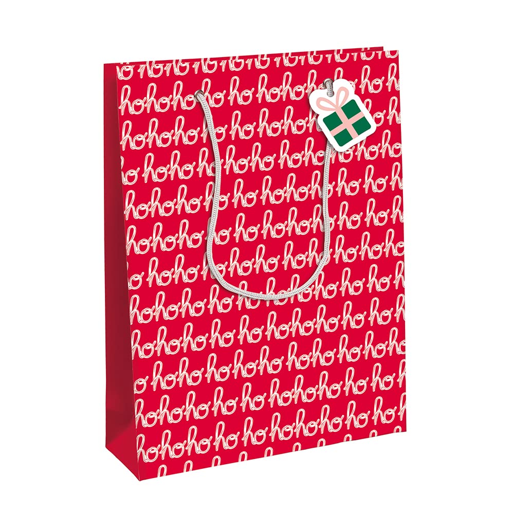 CLAIREFONTAINE Gift Bag Large 26.5x14x33cm Hohoho